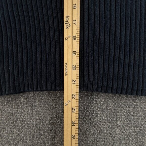 Polo Jeans Ralph Lauren Women Flag Sweater Rib Knit Large Short Sleeve Blue Red - Picture 7 of 13